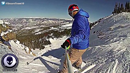 EXPLOSIVE GoPro Video of Giant Cigar UFO Above Snowboarder!