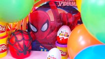 Play doh Peppa pig SPIDERMAN egg Kinder surprise eggs Barbie Cars 2 BALLOONS EGGS Frozen Toys