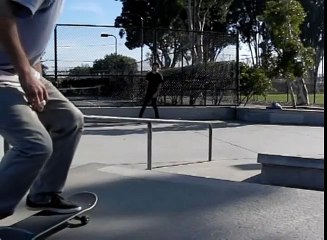 CROOKED GRIND RAIL SLOW MOTION