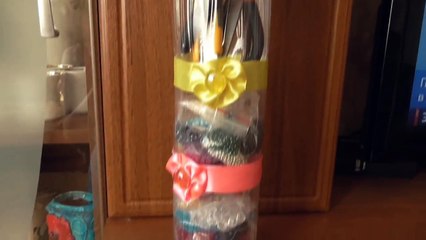 DIY Органайзер из пластиковых бутылок. Мастер-класс - Organizer of plastic bottles - Crafts bottles