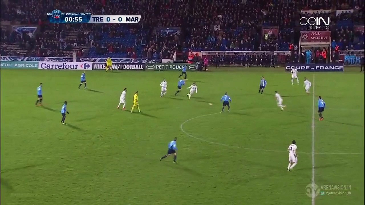Trelissac chance raté  1 contre 1  - Trelissac v. Marseille 11.02.2016