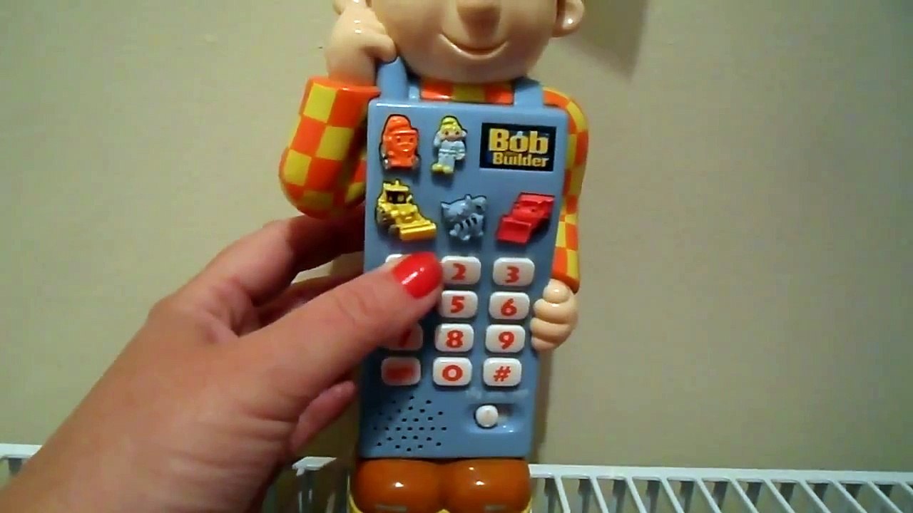 BOB THE BUILDER TALKING ENGLISH GAMES CELL MOBILE TELEPHONE TOY FROM UK TELEVISION SERIES