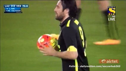 3-2 Luca Toni Super Goal - Lazio v. Hellas Verona - Serie A 11.02.2016