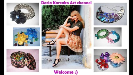 DIY Заколка роза из лент. Мастер класс - Beautiful hairpin ribbons