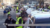 A Londres, 8.000 black cabs manifestent contre Uber