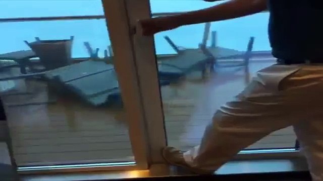 Tormenta causó temor en los pasajeros del crucero de Royal Caribbean