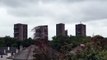 3 Camera Angles Tarfside Oval tower blocks Demolition Glasgow 20 9 2015 HD