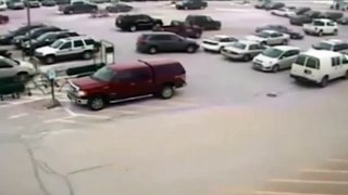 Very Stupid Driver hits nine cars in parking lot