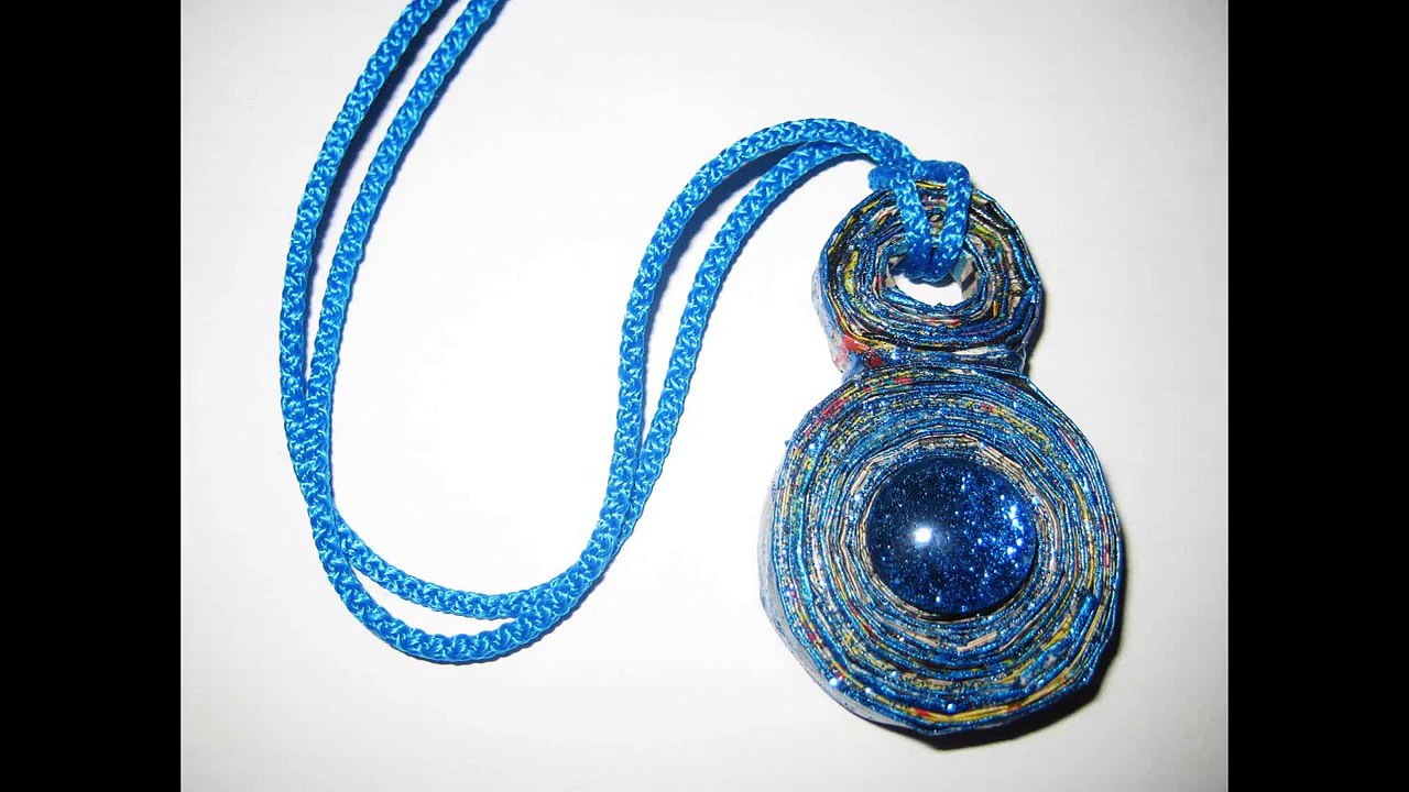 Кулон в технике Папье-маше. Мастер-класс - Jewelry papier-mache - Paper crafts - Handmade