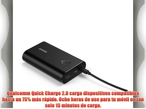 [Quick Charge Cargador Portátil] Anker PowerCore 10050: La Batería Externa de 10000mAh Más