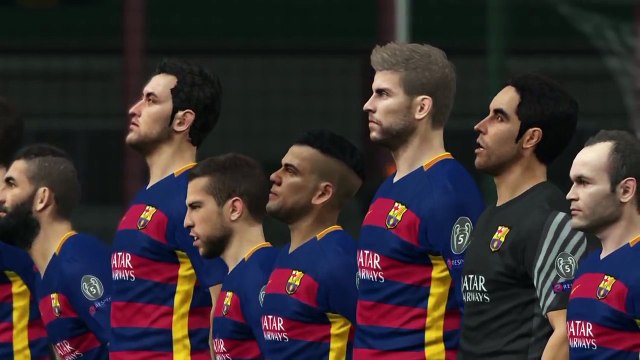 PES 2016 UEFA Champions League Final (FC Barcelona vs Real Madrid Gameplay)