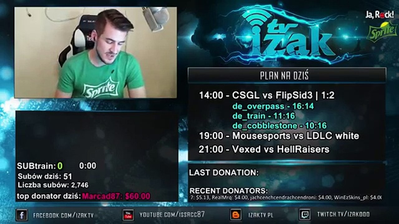 Izak został okradziony (Fragment Live 2016.02.11) (1024p FULL HD)