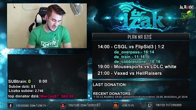 Izak został okradziony (Fragment Live 2016.02.11) (1024p FULL HD)