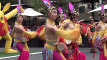 Sydney Chinese New Year Part 3 of 11 Shaanxi Palace Dancers, Barrels of Monkeys, Custom House, Circular Quay, Sydney, 11 Feb 2016