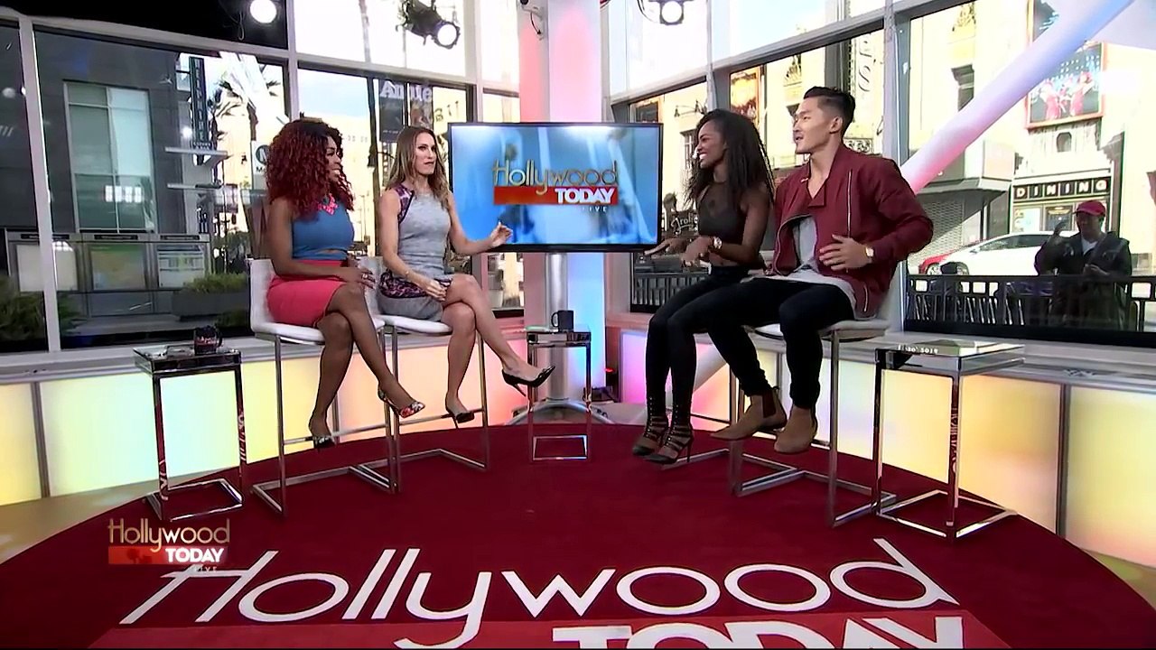 Americas Next Top Models Justin Kim and Mame Adjei in Studio