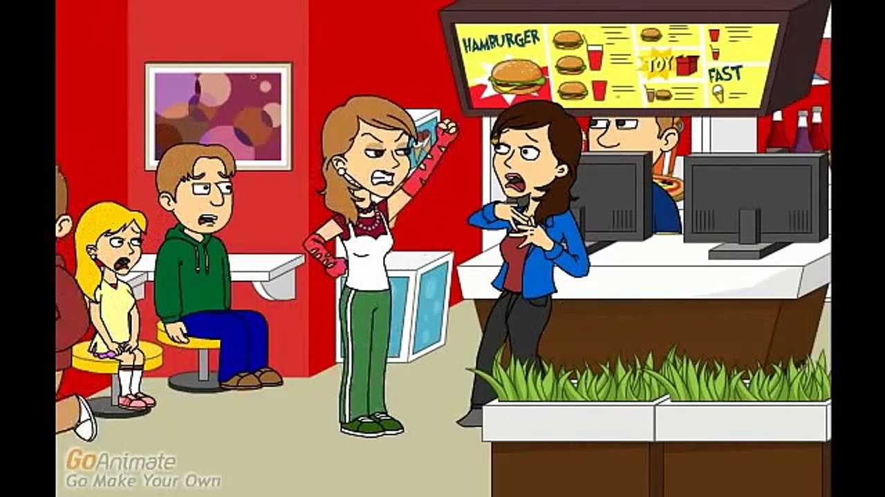 Erika Misbehaves at Joes Burger Shop and Gets Grounded