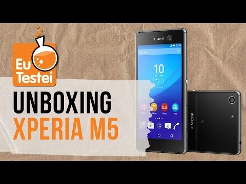 Xperia M5 - Hands on e primeiras impressões - Unboxing EuTestei Brasil