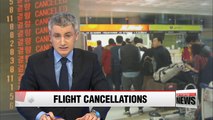 Flights in and out of Jeju Island cancelled or delayed due to strong winds