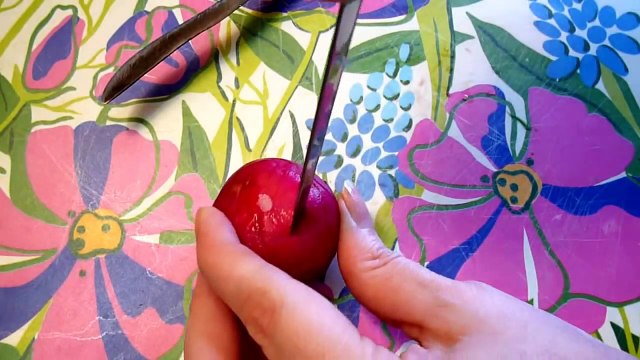 Цветы из редиса. Украшения из овощей. Decoration Of Vegetables