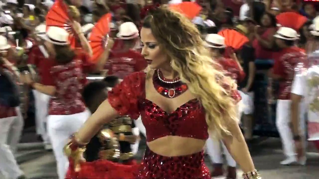 Viviane Araújo no ensaio técnico do Salgueiro