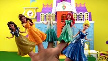 Disney Princess Magiclip Finger Family Song Sofia Elsa Frozen Cinderella Ariel Beauty Beast Dolls