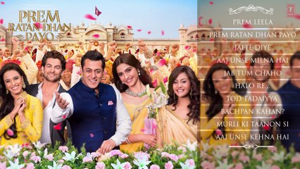 Prem Ratan Dhan Payo Full Audio Songs JUKEBOX | Salman Khan, Sonam Kapoor | T-Series