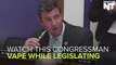 This Chill Congressman Vapes While Legislating