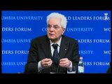 New York - Mattarella risponde agli studenti alla Columbia University (11.02.16)