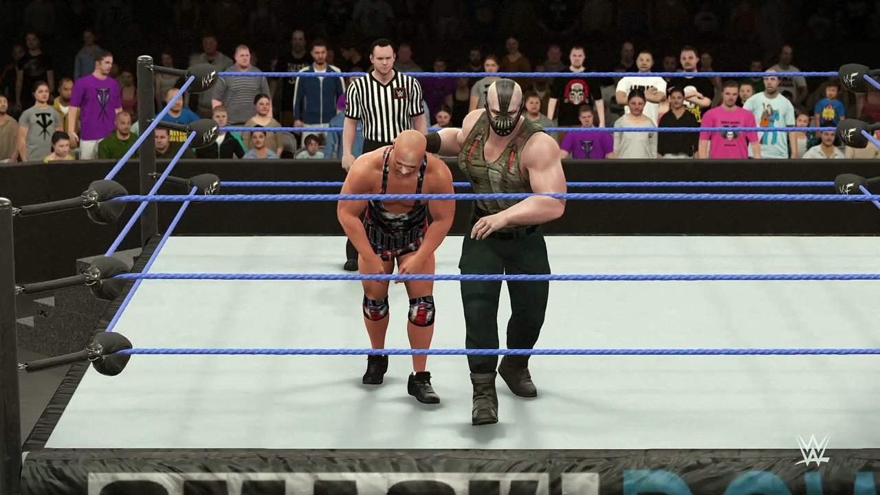 WWE 2K16 kurt angle v bane