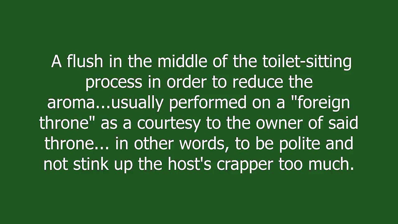 courtesy flush meaning and pronunciation video Dailymotion