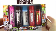 Hersheys Lip Gloss Haul! Chocolate Candy Scented Lip Balm! BubbleYum Reeses Kisses! FUN