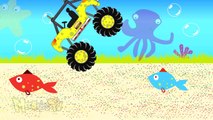 SpongeBob Truck - Monster Trucks For Children - Mega Kids Tv