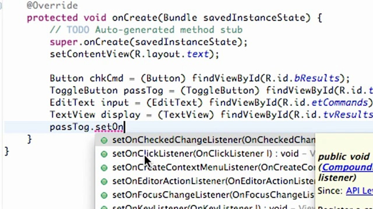 26 - If Toggle Button is checked