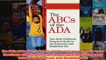 Download PDF  The ABCs of the ADA Your Early Childhood Programs Guide to the Americans with FULL FREE