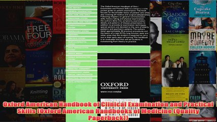 Download PDF  Oxford American Handbook of Clinical Examination and Practical Skills Oxford American FULL FREE