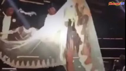 Madonna'nın sahnede zor anları