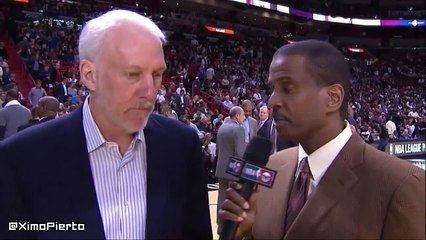 Gregg Popovich's Funny Interview | Spurs vs Heat | February 9, 2016 | NBA 2015-16 Season