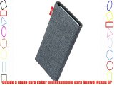 fitBAG Jive Gris - Funda a medida Exterior de tela con forro interno de microfibra para Huawei