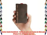 Twelve South BookBook - Funda de piel con forma de libro para iPhone 4/4s de Apple marrón