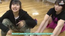 [Engsub] You piggybacked Ayumin - Morning Musume Sato Masaki   Kudo Haruka (MaaDuu)