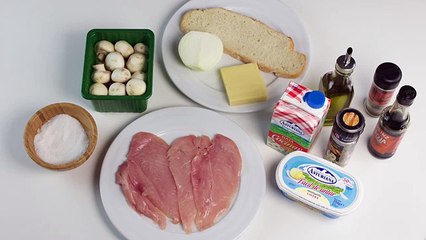 Как приготовить тост с курицей и грибами