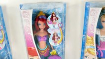 Disney Magical Water Princesses Color Changing Mermaid Ariel Aurora Cinderella Barbie Doll DCTC Toys