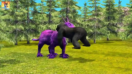 Finger Family Rhymes for Children Crazy Gorilla Vs RObot | Finger Family Nursery Rhymes