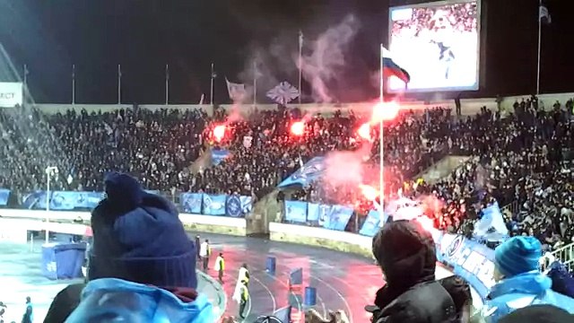 Зенит-Ростов. 02.11.12. пиротехника после гола