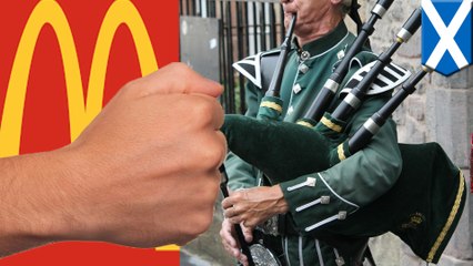 Drunken bagpipe-playing Scots cause 4am brawl at McDonald's