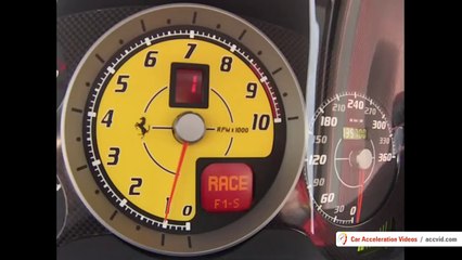 Ferrari F430 Scuderia 0-100 kmh 0-320 kmh