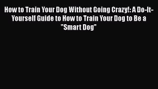 [PDF Download] How to Train Your Dog Without Going Crazy!: A Do-It-Yourself Guide to How to