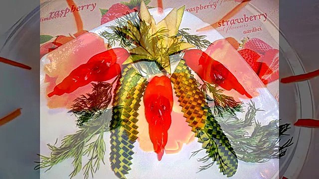 Как красиво оформить стол! Украшения тарелки! Collection best photos! №4