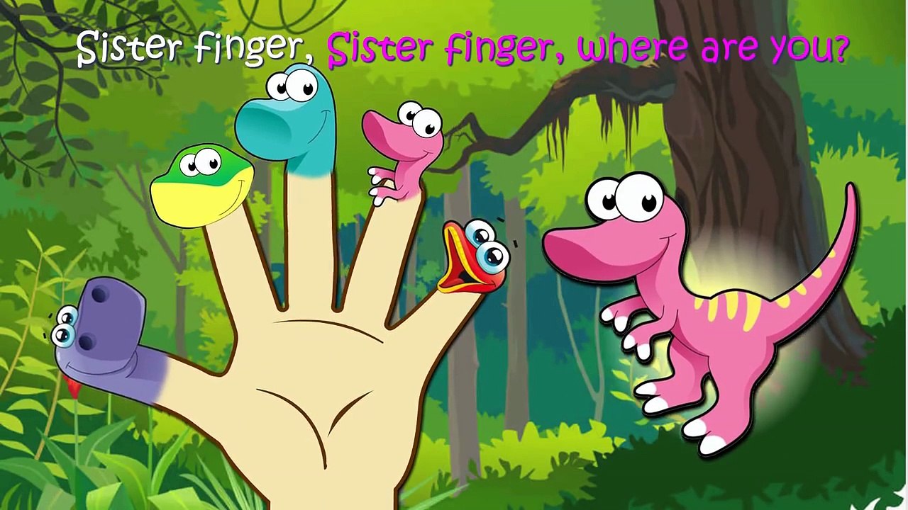Dinosaur Finger Family Nursery Rhymes Lyrics