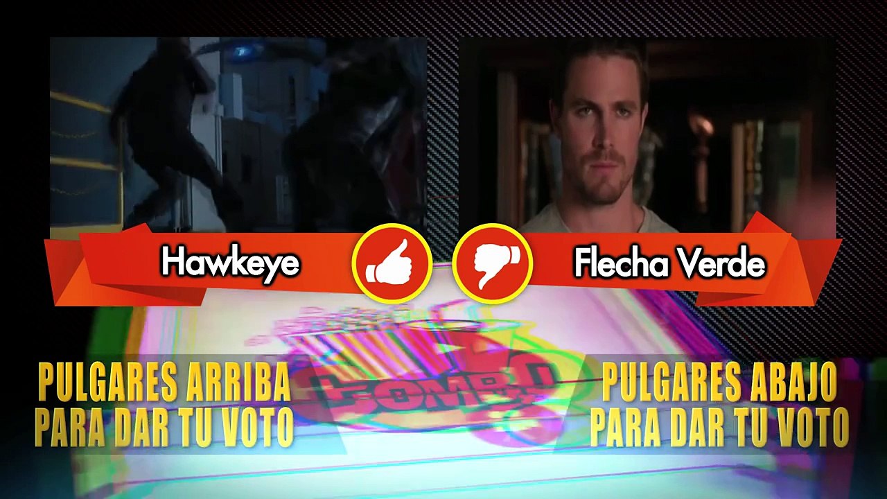 Confrontación.- Hawkeye vs Flecha Verde